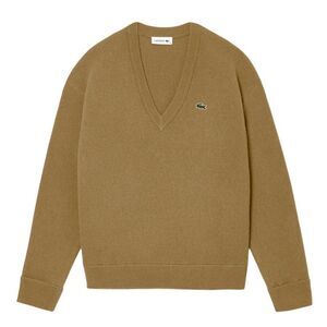 Lacoste Womens/Ladies Carded Moss Stitch Relaxed Fit Sweater / Brown